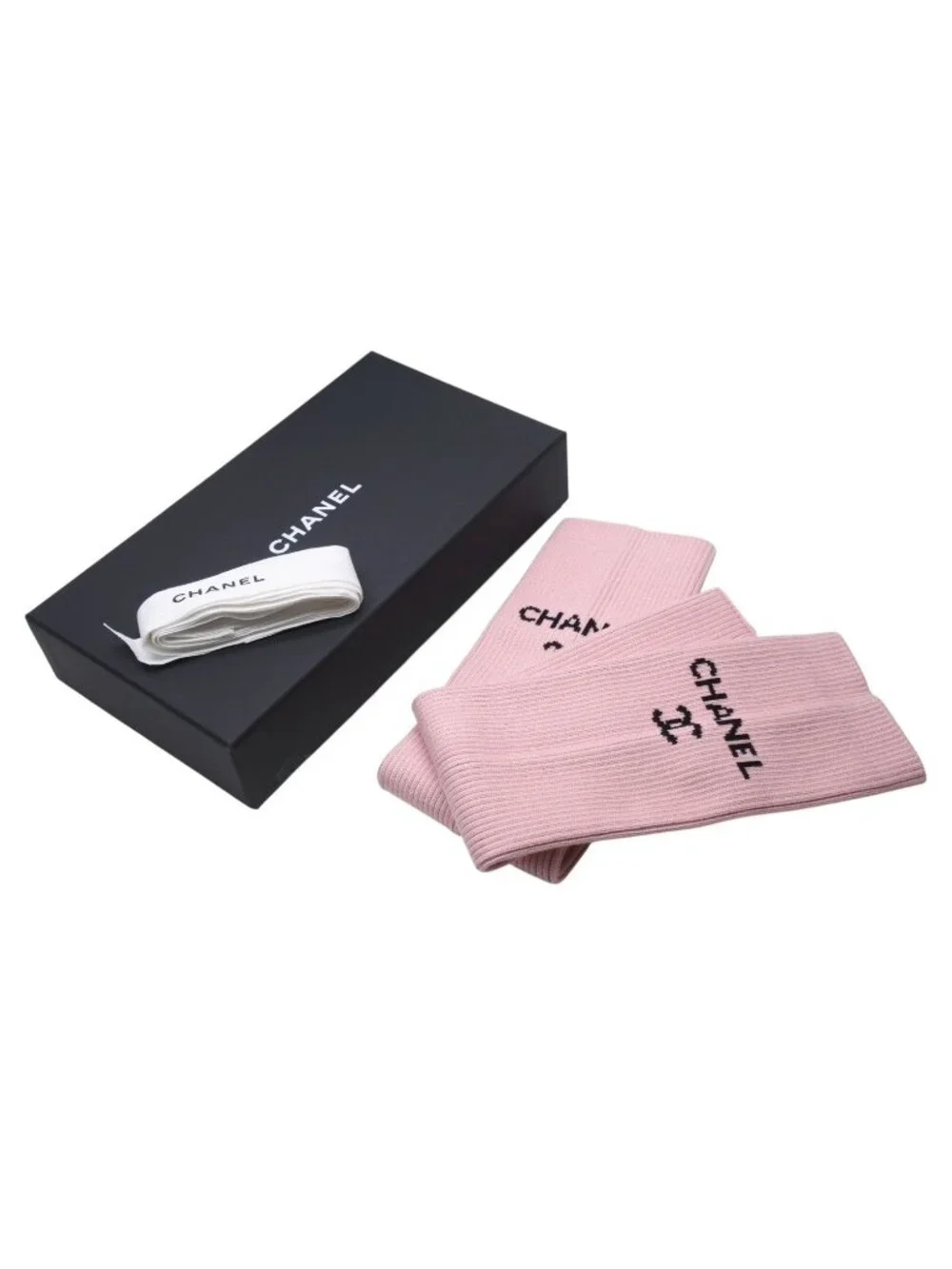 Chanel Leg Warmer Leg Warmers CC Logo Pink Collection